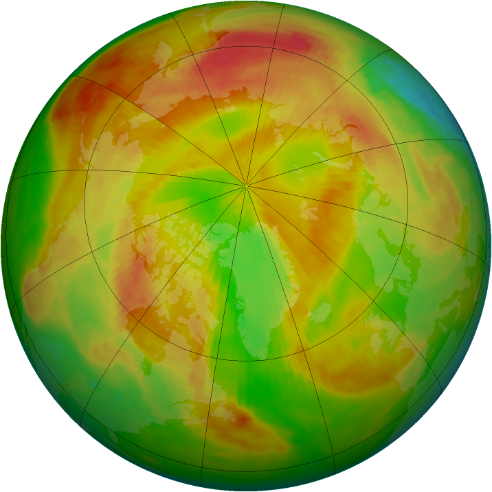 Arctic ozone map for 06 May 1986